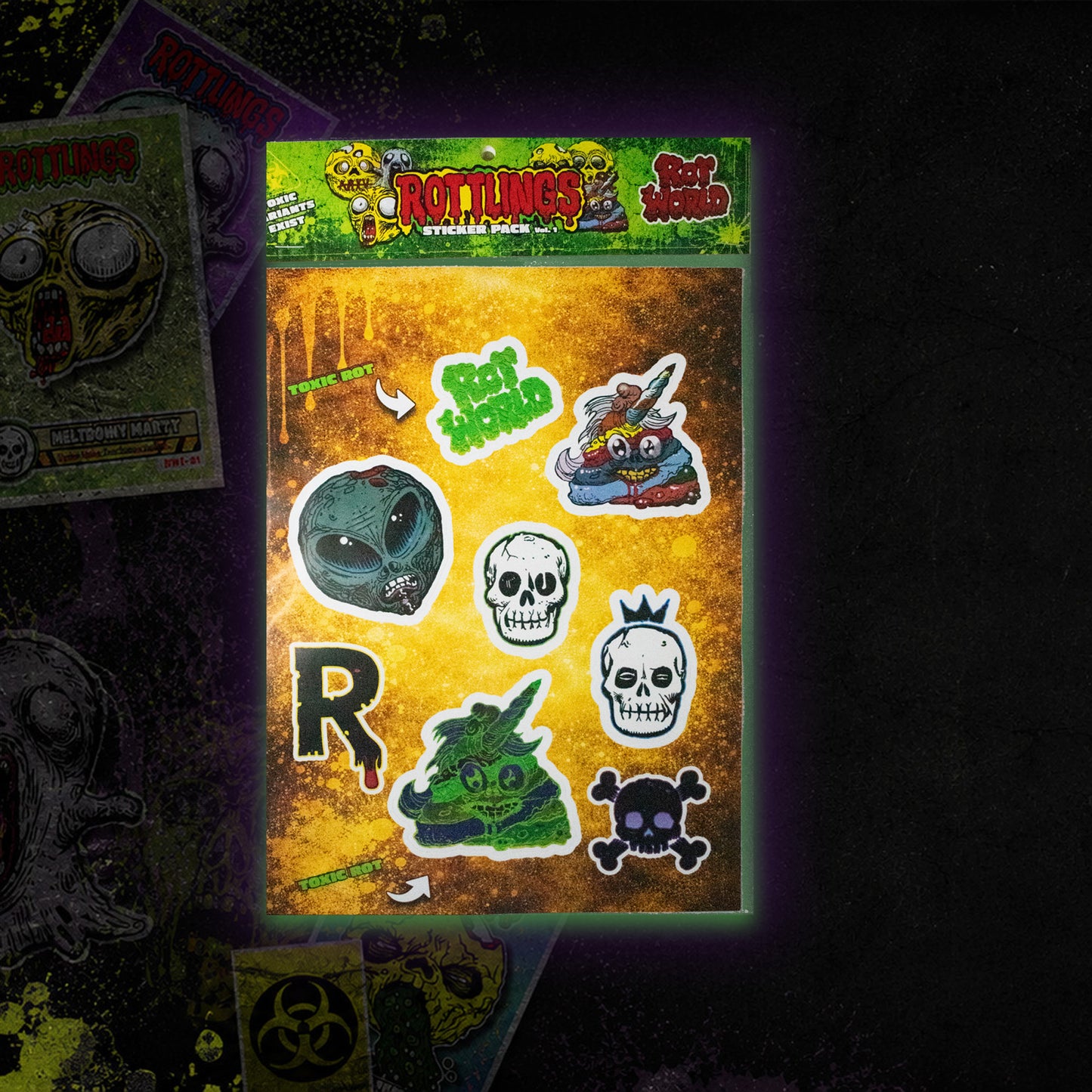 Legendary Sticker Sheet #1 Unicorpse Toxic Variant