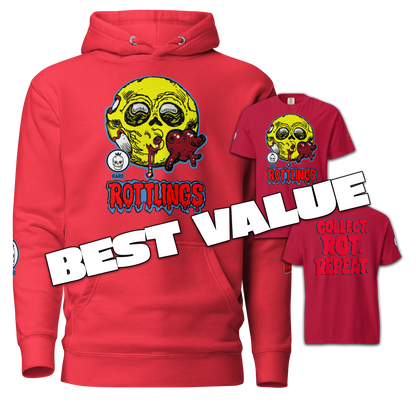 DROP 001 – Rare Heart Kiss Bundle (Hoodie + Tee)