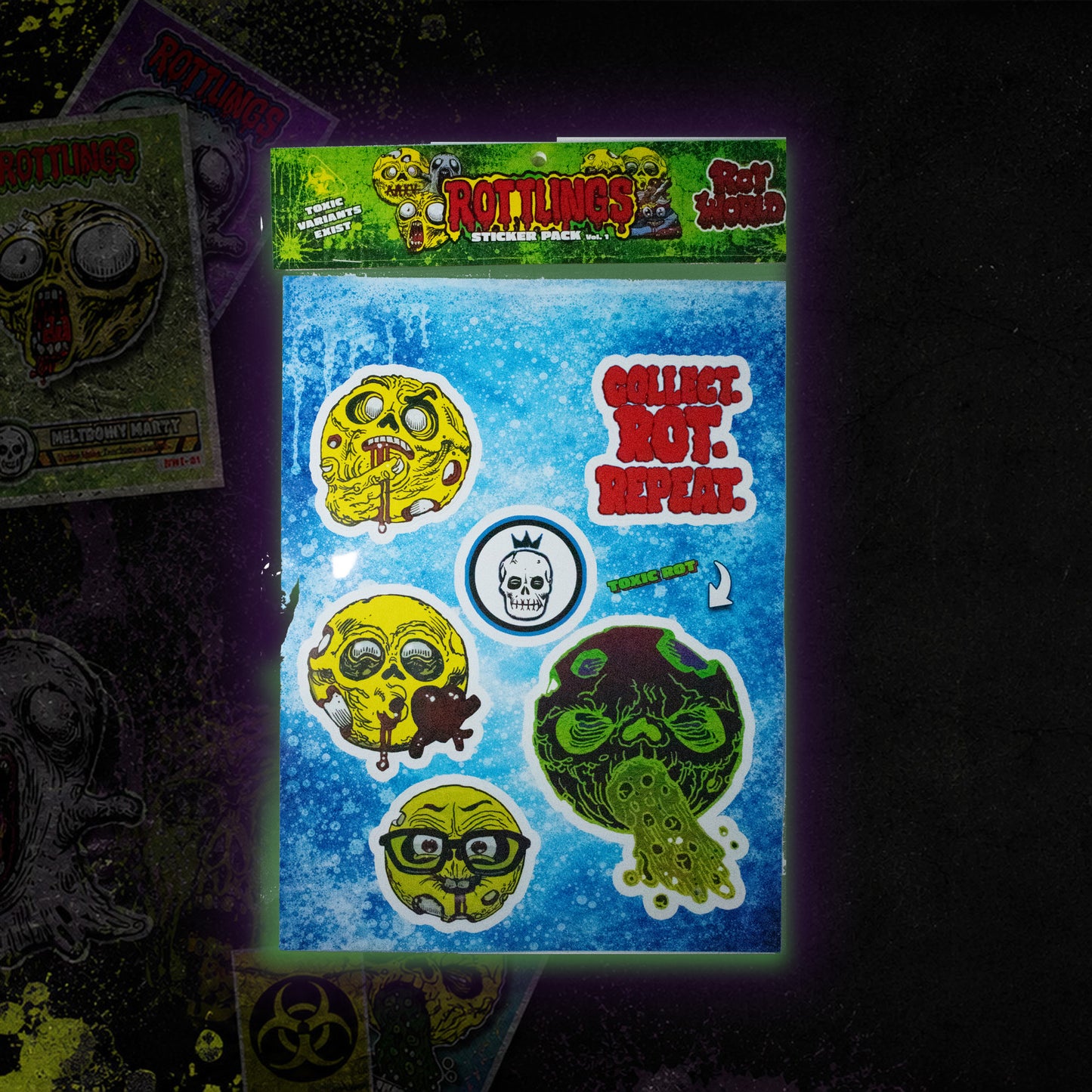 Rare Sticker Sheet #2 Toxic Puke Nukem Variant