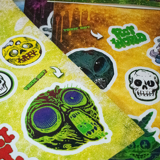 Common Sticker Sheet #2  Toxic Meltdown Marty Variant